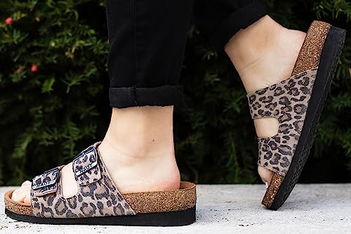 Image of NAOT Footwear Santa Barbara Women's Slide with Cork Footbed and Arch Comfort and Support - Slip On- Lightweight and Perfect for Travel