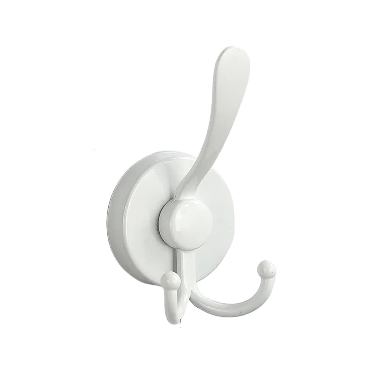 YCENJEPSAZ Stainless Steel Suction Cup Hook Waterproof Wall Mount Hooks Punch-free Reusable Kitchen Bathroom Wall Hanger Towel Clothes Rack(White)