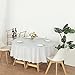 Evershine 3X Thicker Heavy Duty Plastic Table Covers Round Tablecloth, Disposable Tablecloth 12 Pack Round 84
