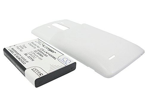 TECHTEK Batería 6000mAh Compatible con [LG] D830, D850, D850 LTE, D851, D855, D855 LTE, D855AR, D855K, D855P, F400, G3, LS990, LS990 VS985 sustituye BL-53YH