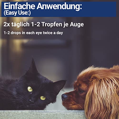 BMUT 1x 30ml Augentropfen für Hunde & Katzen mit kolloidalem Silber – 25 ppm – Augenpflege – Juckreiz, Reizung, Tränenflecken