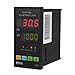 MYPIN® Universal Digital TA6-SNR PID Temperature Controller with Relay DIN 1/8 SSR-25DA and K type thermocouple,Dual Display for F/C,7 Output Combinations,Accuracy: 0.2%