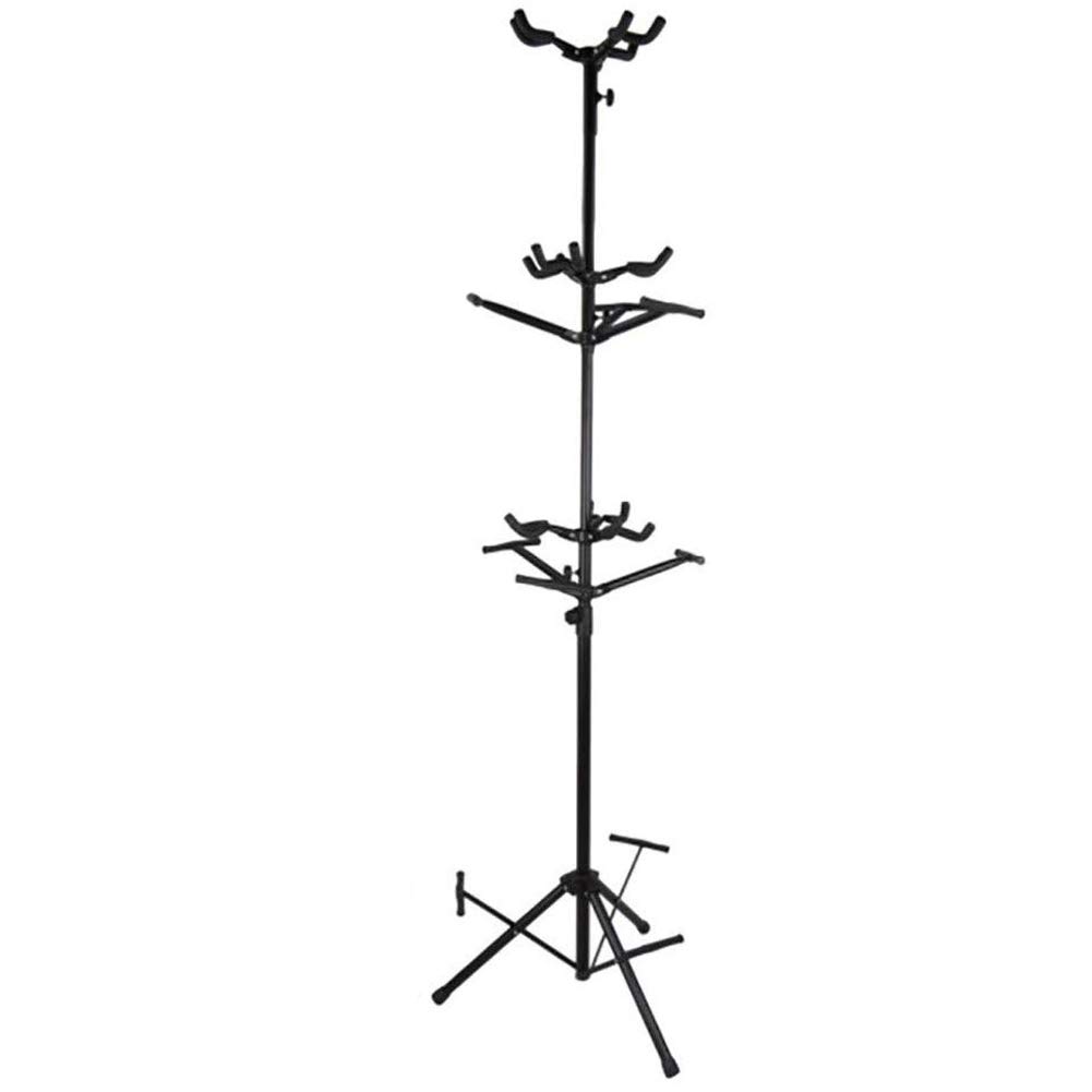 Supporto per chitarra multiplo, treppiede bilaterale resistente per chitarre acustiche elettriche, supporto regolabile nero per casa, studio, negozi, bar