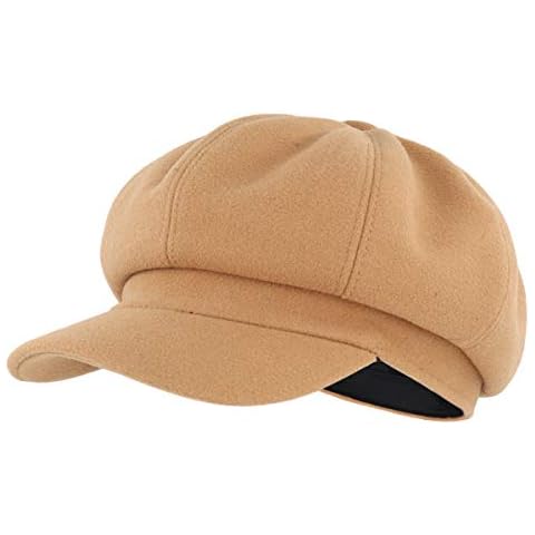 Gisdanchz 8 Panel Wool Newsboy Hat Cover