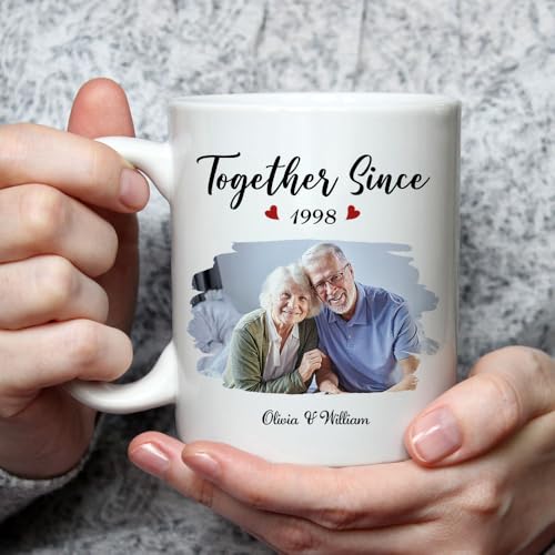 Mug de pareja personalizado Wrappiness vidrio 11 oz miniatura 2