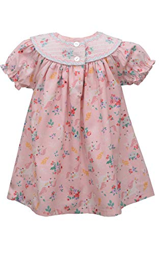 Bonnie Jean Easter Dress - Smocked Spring Summer Dress For Baby Toddler And Little Girls (5, Pink Unicorn) #TOP1