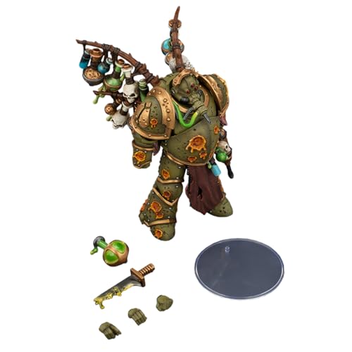Image of JOYTOY Death Guard Warhammer 40K 1 /18 Action Figures Death Guard Biologus Putrifier with Injector Pistol and Hyper Blight Grenades Collectible Gift Model Birthday Gifts 15+, JT03981