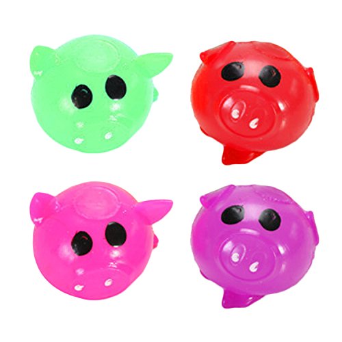 Beetest® - 4 PZ Cute Pig Splat Ball Anti-Stress
