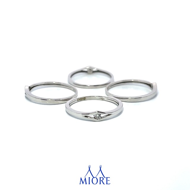 Bague Femme En Or Blanc 9 Carats Avec Diamants En Forme De Fleur - 0,07 Carat, Brillants, Bijou Cadeau élégant