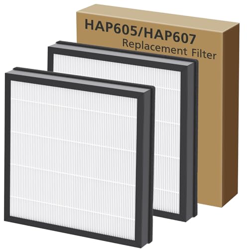 Image of HAP605 Air Purifier Replacement Filters for FreAire HAP605 HAP607 and for XenonLab HAP605 HAP607 Air Purifier, 3-in-1 HAP607 Efficient Air Filter with Activated Carbon for Home, 2-Pack