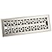 Accord AMFRBNM414 Floor Register with Marquis Design, 4-Inch x 14-Inch (Duct Opening Measurement), Satin Nickel
