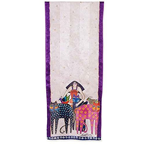 Eta and friends Cats Laurel Burch Silk Scarf2