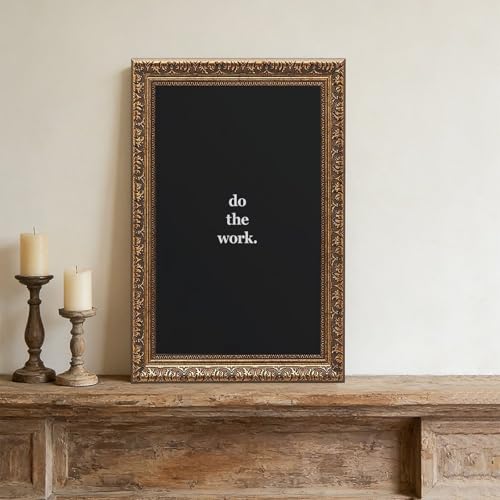 Affiche Do The Work motivation cadre doré idée cadeau rétro