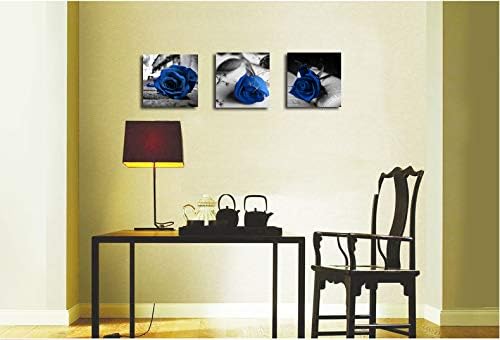 Miniatura 3 de Amoy Art - Lienzo con impresión giclée de mariposa sobre flores rosadas arte abstracto para decorar tu casa oficina paredes juego de 3 piezas Calla