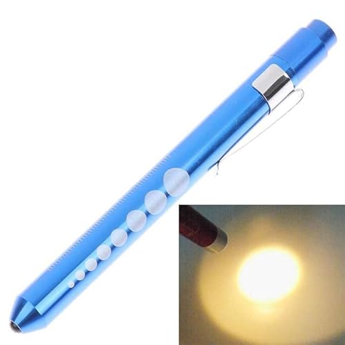 Relógio Lapela Silicone Enfermagem Azul E Caneta Lanterna Com Luz Amarela