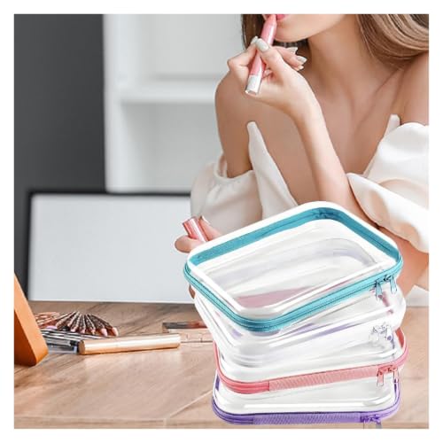 Bolsas de aseo viaje transparentes e impermeables con cremallera para evitar manchas 2