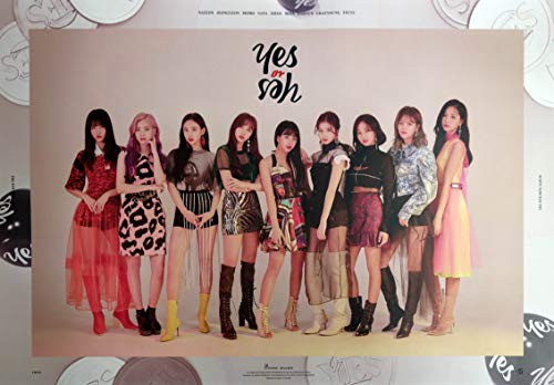 JYP Entertainment Twice - YES or YES Official Poster [Type B] with Tube Case 30 x 21 inches