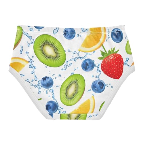 Fresh Cartoon Fruits Strawberries Panties Little Girl Girls Underwear Toddler Cotton Animal Briefs Girls Undies 2t2