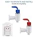 uxcell Assorted Color Water Cooler Faucet c Water Dispenser Clean Spigot Fits Adaptor Hot Cold Durable Water Faucet Replacement 4pcs