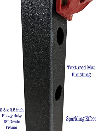 Image of Gamma Fitness Power Squat Rack PR-04 - Heavy Duty 2.5 x 2.5 inch Frame with Inter-Locking Attachment Mechanism