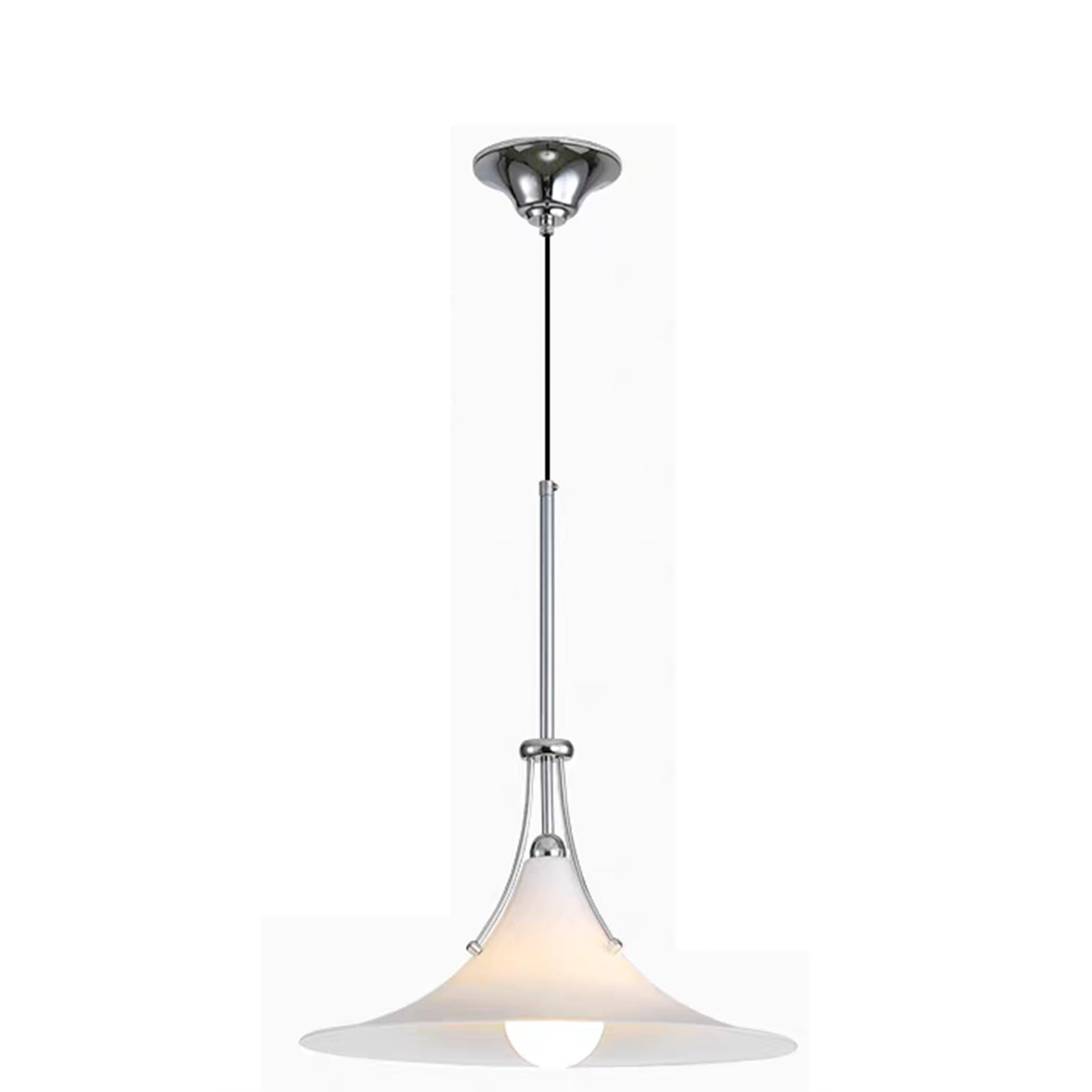 Lustre en ligne de poisson en verre magnolia pour bar et séjour