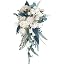 A Vintage Blue Champagne Rose Bouquet