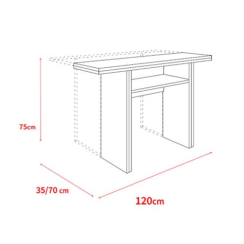 Mesa auxiliar extensible de madera para duplicar tu espacio útil 4