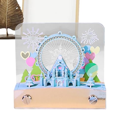 Calendrier 3D Pendulette de Bureau avec Notes Adhésives Planificateur – vue 9