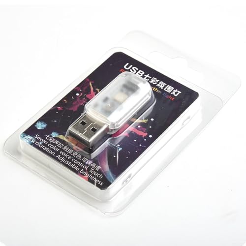 Compact USB Touch Key Ambient Light for Car Interiors, Multiple