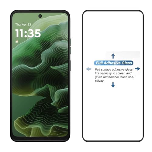 Image of HD Tempered Glass Screen Protector Compatible for Moto G35 5G, Moto G75 5G with Edge to Edge coverage and Easy Installation kit