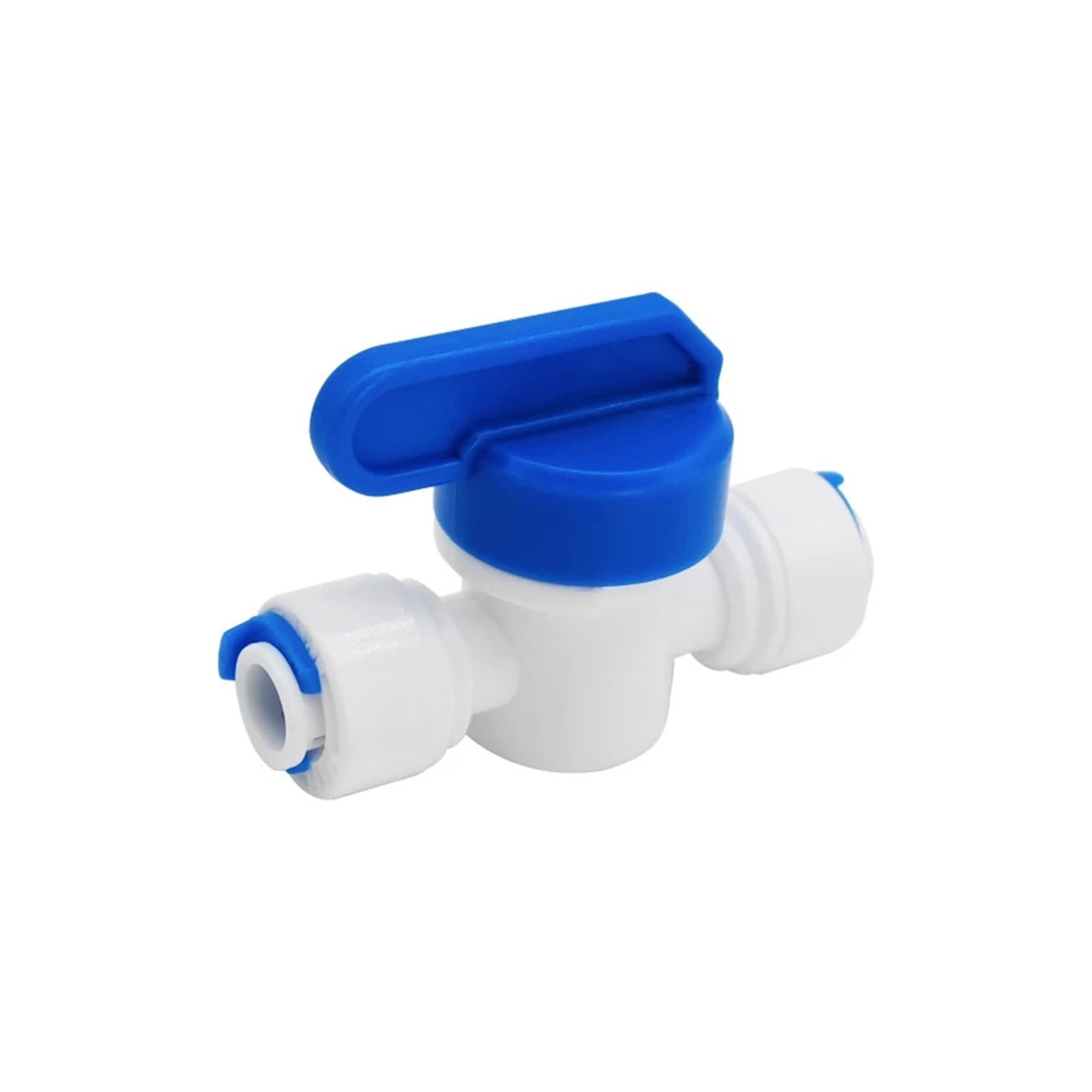 50 unidades de acoplamiento rápido ósmosis inversa, conexión manguera 1/4, conector en T Y, codo igual 2 vías, accesorio tubería plástico for agua RO recta(Two direct connector)