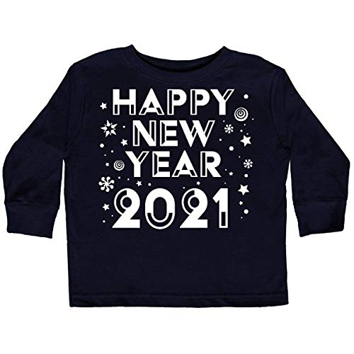 inktastic Happy New Year 2021 Toddler Long Sleeve T-Shirt 3T Black 3d8fc