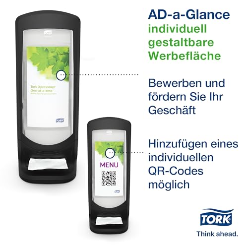 Tork 272211 Xpressnap Steh- und Wandspender für N4 Spenderservietten / Serviettenspender in Schwarz