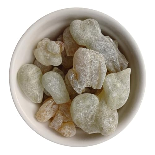 Royal Hojari - Incenso Oman 1° grado, Boswellia Sacra 1° scelta, grandi pezzi naturali verdastri per affumicare, incenso premium (50 g)