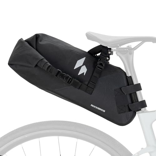 Sacoche de selle bikepacking 13L ROCKBROS étanche avec support stable