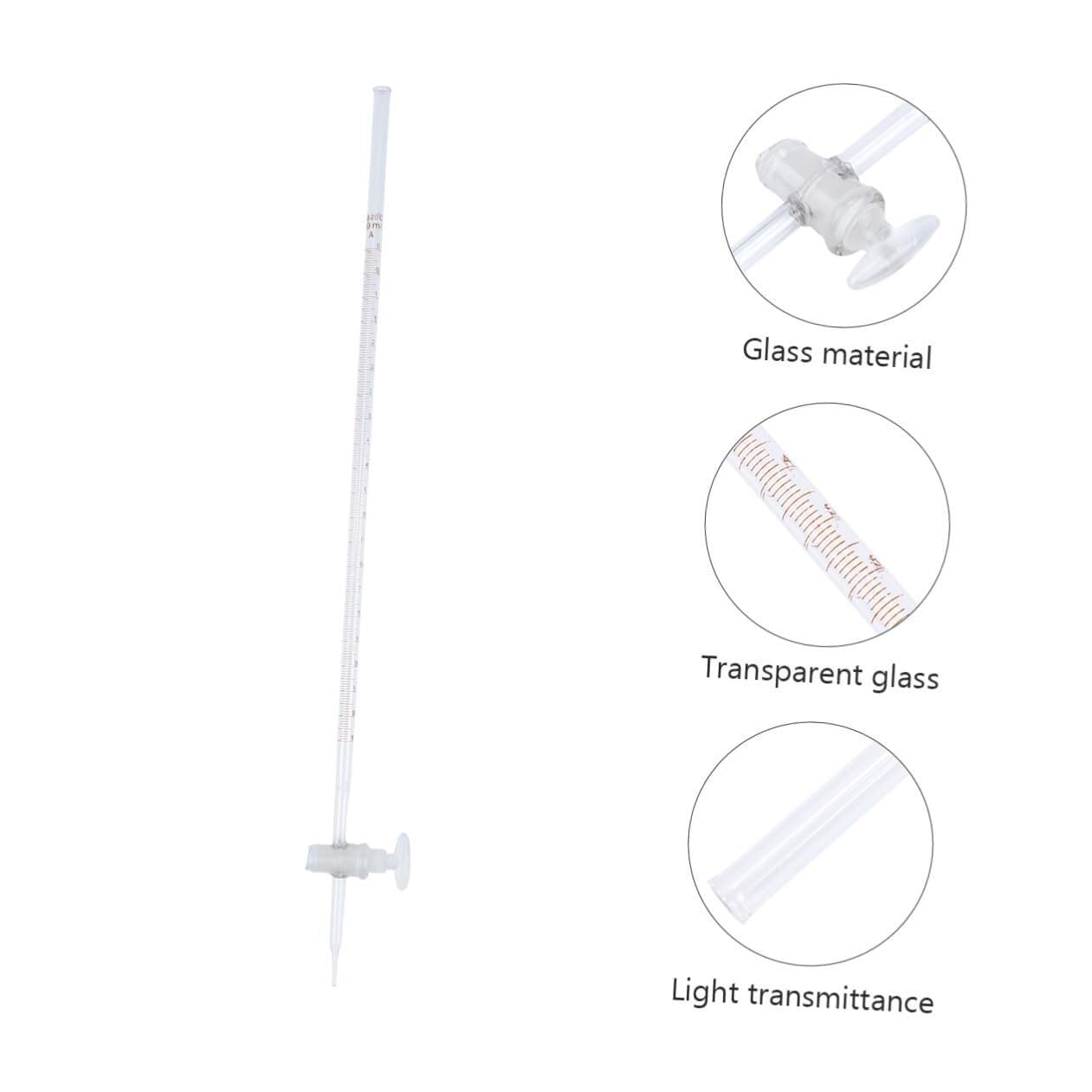 Mikrobureta, Biureta kwasowa ze szkła borokrzemianowego 10 ml z kranem do edukacji