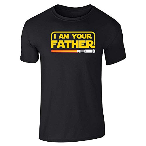 I Am Your Father Funny Dad Gift Family Short Sleeve T-Shirt Black S