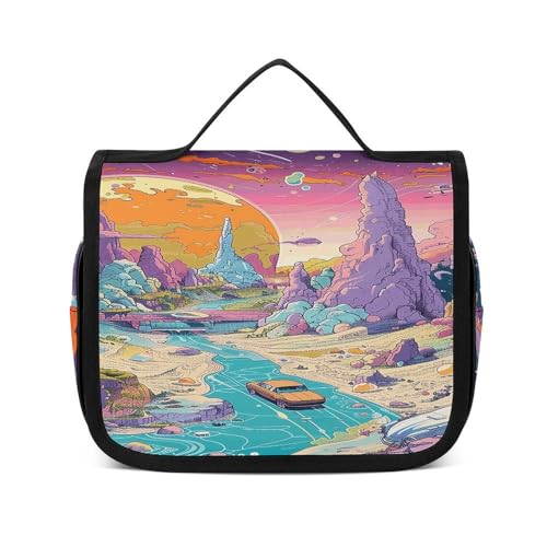 Trousse de toilette voyage lapin rock pour camping et hôtel