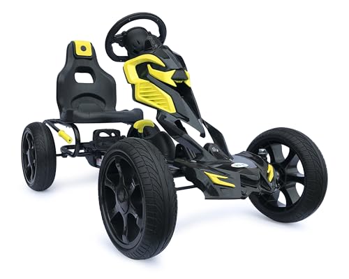 Kinder Pedal Go Kart - 5-12 Jahre Mit Pedal Shaum Reifen Eva Wheels