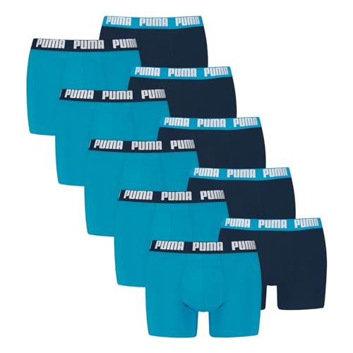 PUMA Herren Boxer Boxershorts Shorts Unterhosen Comfort Stretch 10er Pack, Wäschegröße:XL, Artikel:-013 Speed Blue – Ansicht 1