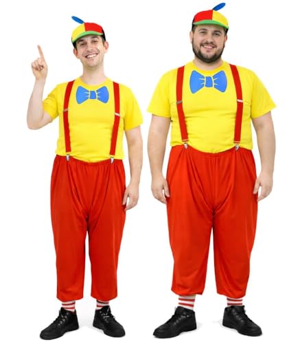 The Dragons Den Adults Traditional Tweedle Dee Tweedle Dum World Book Day Fancy Dress Costume [S-M]