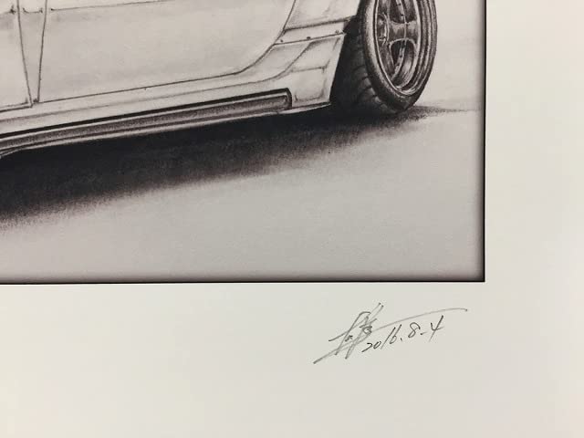 Amazon.co.jp: 【鉛筆画】トヨタ 86カスタムフロント A4額縁・作者直筆