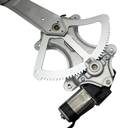 Image of TRQ Front Driver Side Power Window Motor and Regulator Assembly Power Without Express Up & Down Compatible with 03-09 Toyota 4Runner 07-14 FJ Cruiser 03-09 Lexus GX470