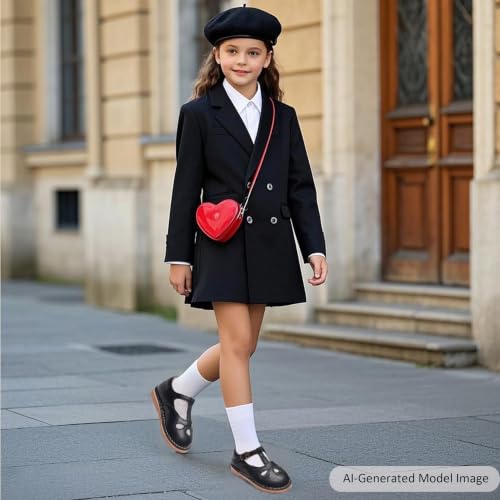 Image of Felix & Flora Toddler Little Girl Princess Dress Shoes-Mary Jane Flats for Girl Party School Shoes