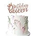 Rose Gold Glitter Queen Geburtstagstorte Topper Alles Gute zum Geburtstag Dekortierung für Frauen Mädchen Prinzessin 1. 3. 10. 16. 18. 18. 20. 21. 25. 29. 30. 40. 40. 50. Geburtstagsfeier Dekorationen