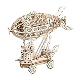 FALOFALO 3D 木製 立体 パズル プレカット済み 手作り 組み立てキット 説明書付き 幅広い 年代の方に プレゼントにも (飛行船)