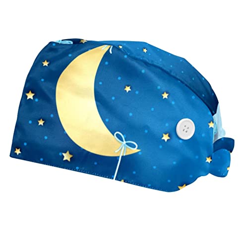 Chapeaux de Travail Lune Couvre-Chef Anti-Transpiration Ajustable