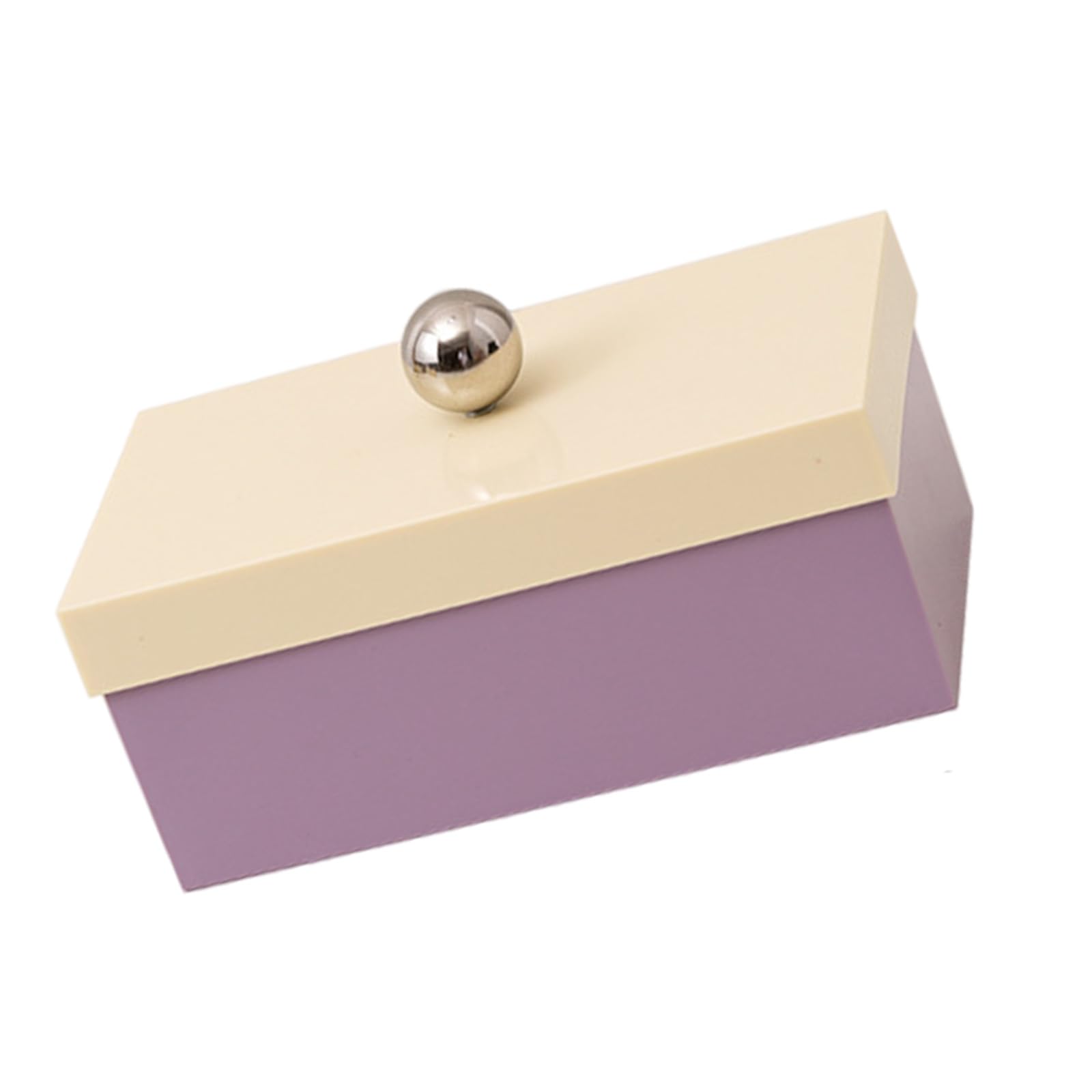 LiRRvb Stylish Ball Handle Lid Design Storage Container with Dividers Multipurpose Dustproof Box for Home and Use Home Organization Box
