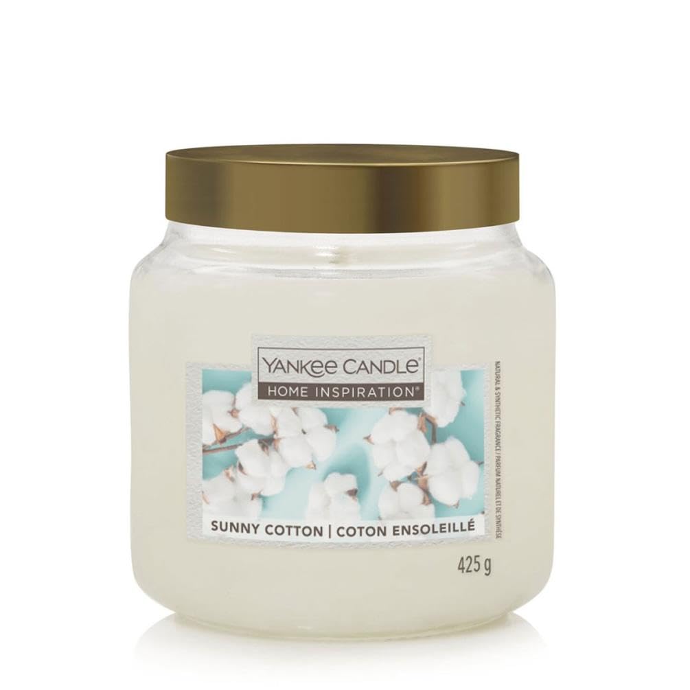 Yankee Candle Home Inspiration Sunny Cotton Medium Jar Candle