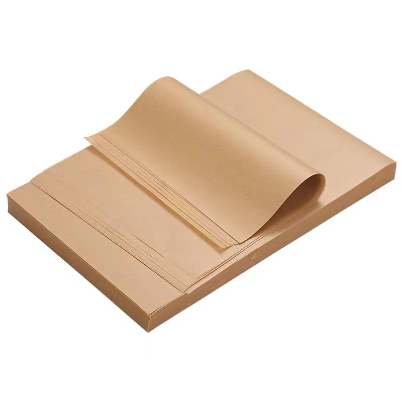 200 Stück 60 x 40 cm fettdichtes Kraft-Wachspapier für Korbeinlagen, Lebensmittel, Sandwich-Geschenkpapier